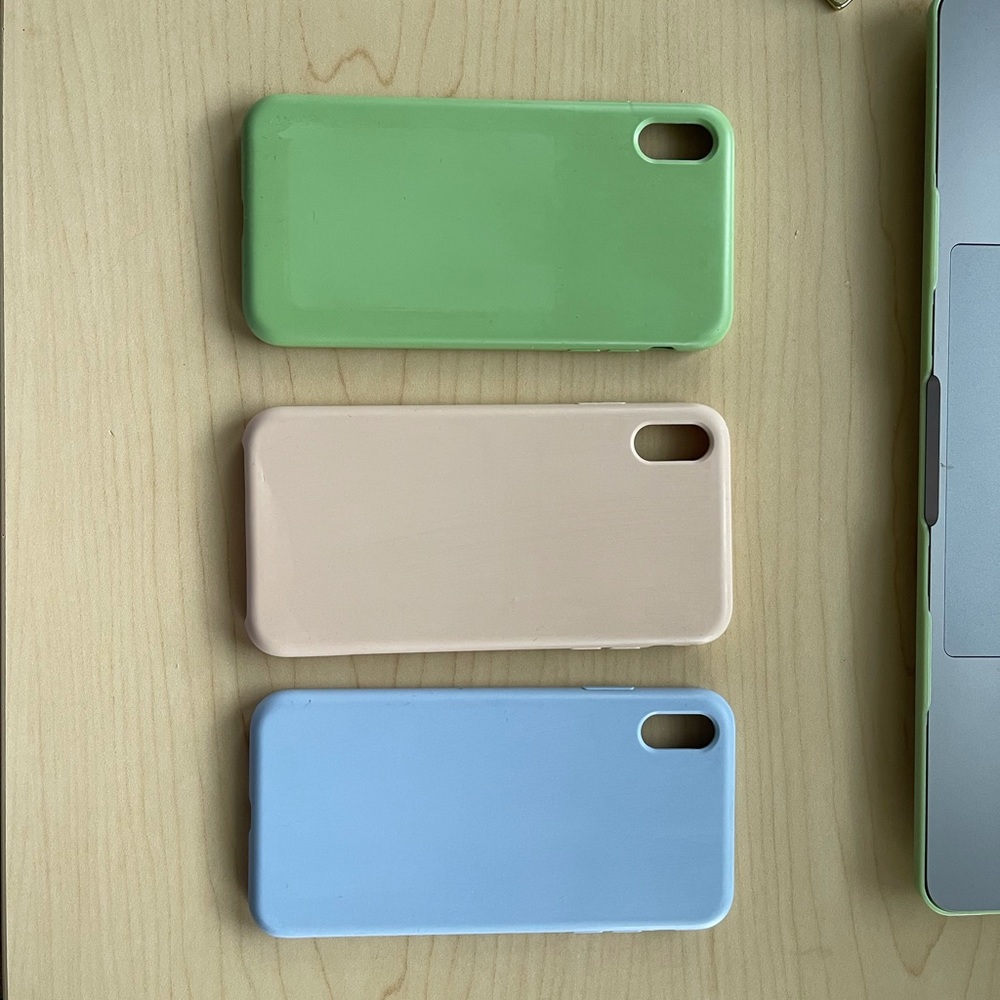 set of 3 iPhone XS Max phone cases